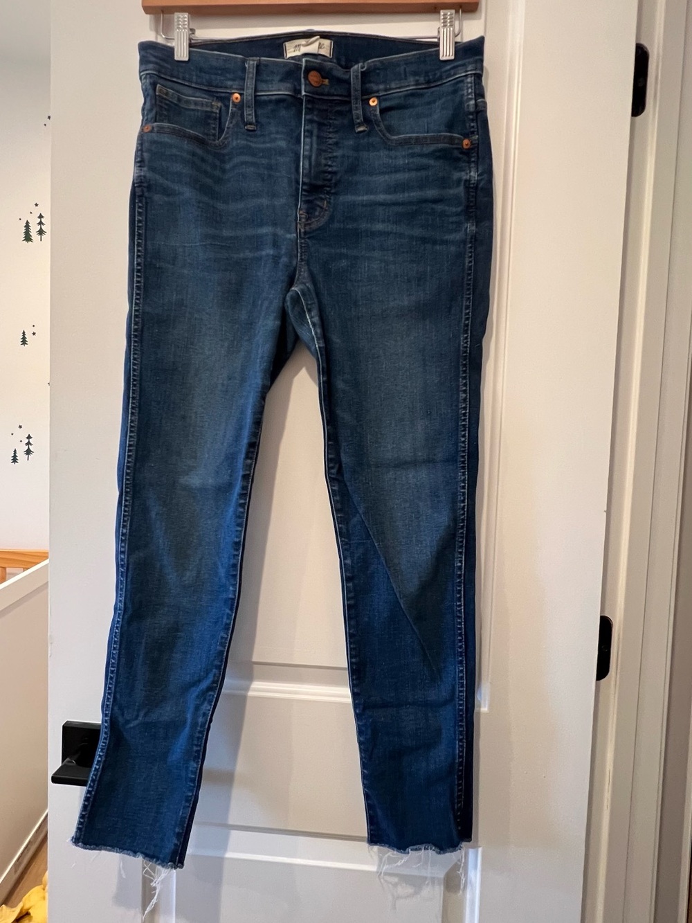Madewell Women's Dark Blue 9” high-rise Skinny Jeans